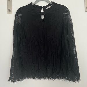 Black Lace Ultra Pink Top